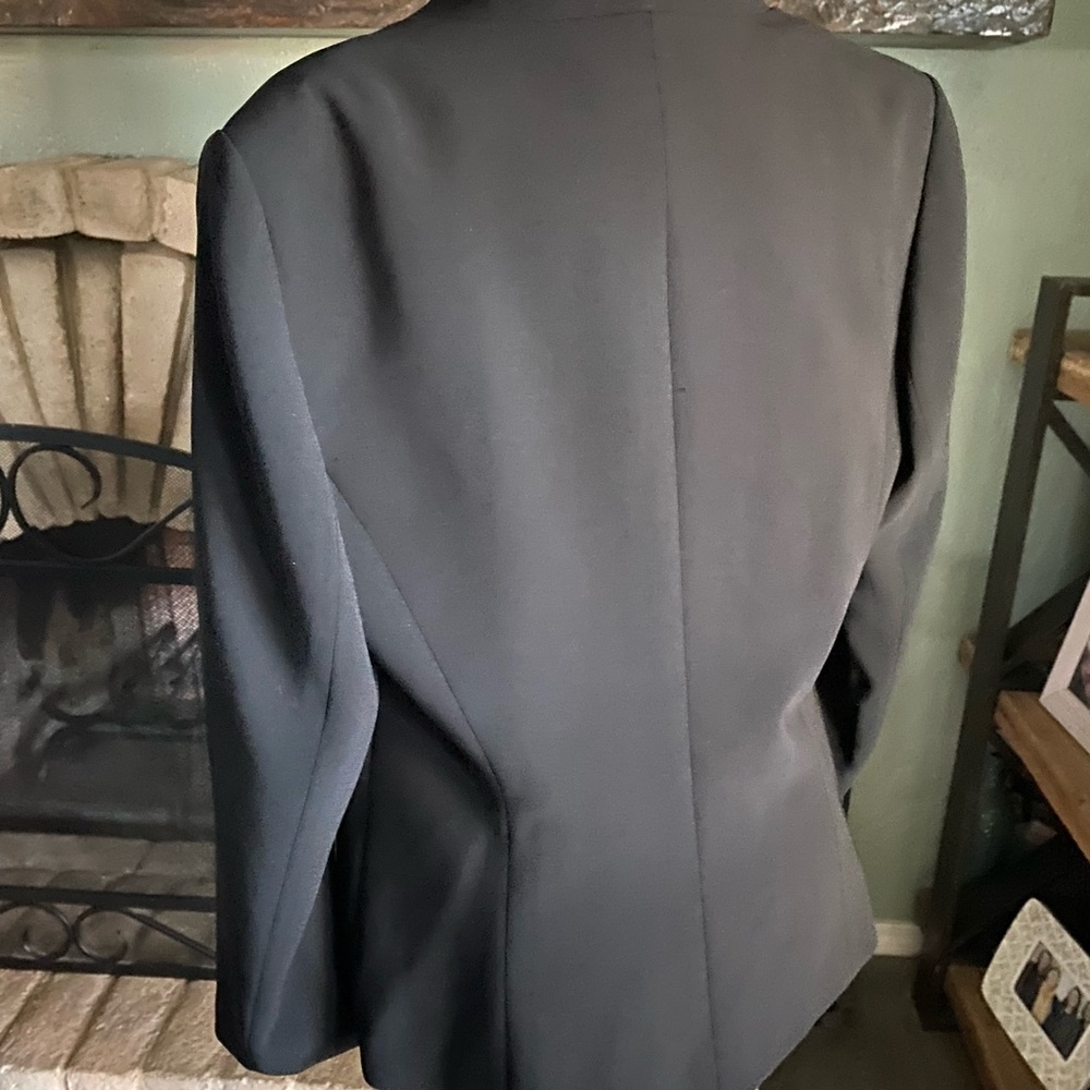 Talbots Basic Blazer 2-Button Black Jacket, 14,Nwt - image 8